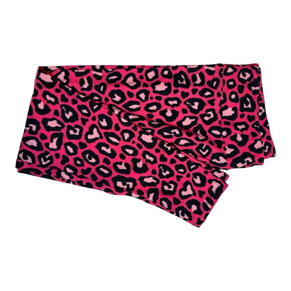 LuLaRoe Pink and Black Leopard Print Leggings